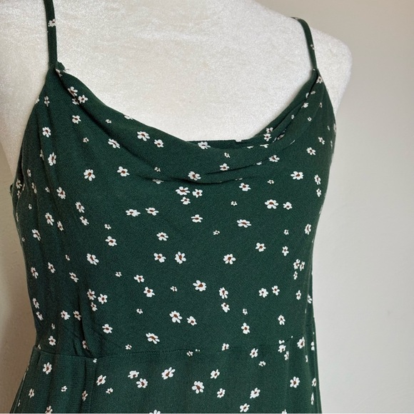 American Eagle 90sY2K Floral Ditzy Ditsy Print Midi Slip Dress Cowl Neck XS - Picture 10 of 15